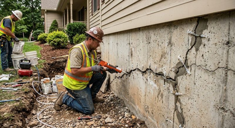 Cracked Foundation Repair in Evans, CO