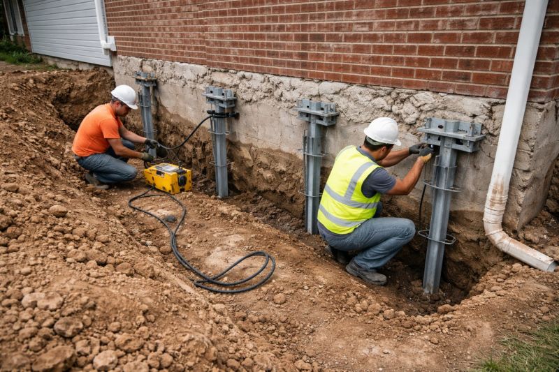 Helical Piers Installation in Larimer County, CO