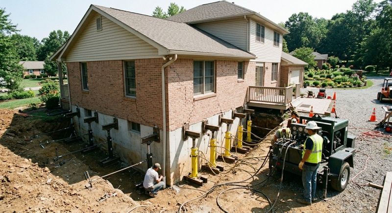 Sinking Foundation Lifting in Larimer County, CO