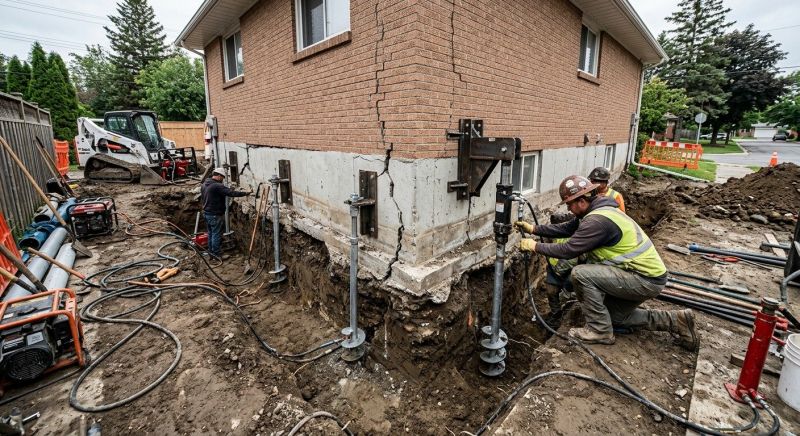 Sinking Foundation Repair in Evans, CO