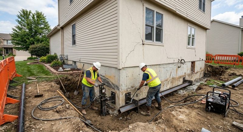 Sinking Foundation Repair in Wellington, CO